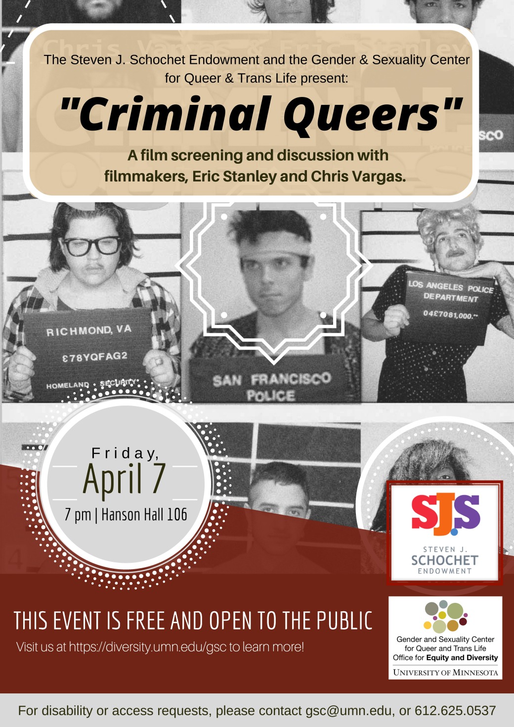 Criminal Queers flyer 2017